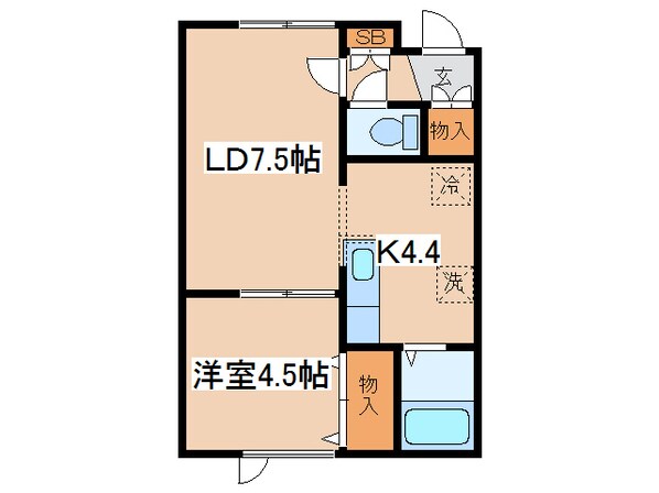 ヴォーンリッヒ緑ヶ岡の物件間取画像